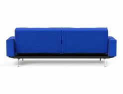 INNOVATION LIVING Schlafsofas|Schlafsofas-Schlafsofa mit Armlehnen Splitback Chrom Ultramarine
