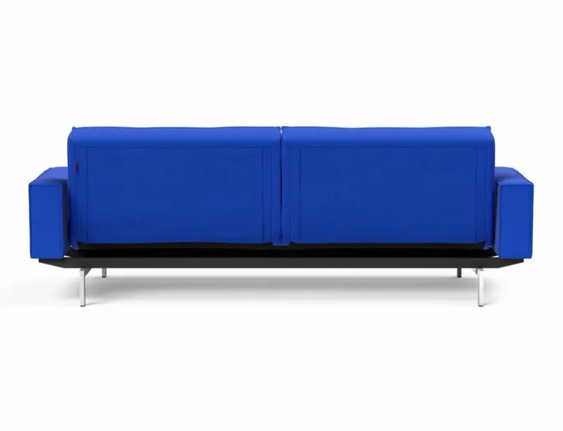 INNOVATION LIVING Schlafsofas|Schlafsofas-Schlafsofa mit Armlehnen Splitback Chrom Ultramarine