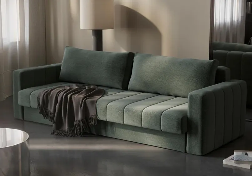 INNOVATION LIVING Schlafsofas|Schlafsofas-Schlafsofa mit Armlehnen Akello Pine Green