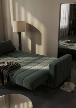 INNOVATION LIVING Schlafsofas|Schlafsofas-Schlafsofa mit Armlehnen Akello Pine Green