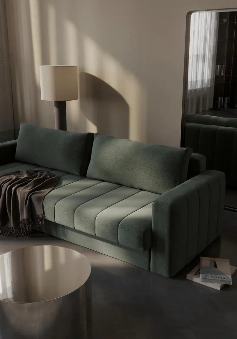 INNOVATION LIVING Schlafsofas|Schlafsofas-Schlafsofa mit Armlehnen Akello Pine Green