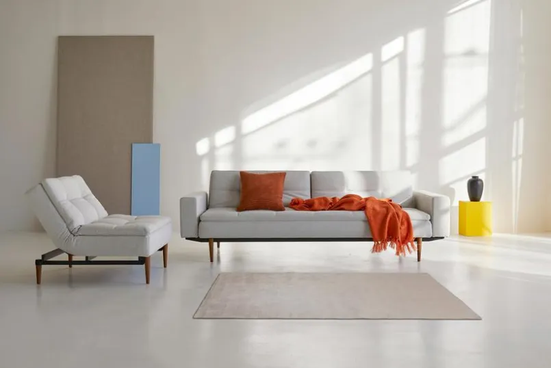 Schlafsofas|Schlafsofas|INNOVATION LIVING Schlafsofa mit Armlehnen Dublexo Styletto schwarz Natural
