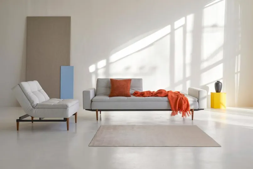 Schlafsofas|Schlafsofas|INNOVATION LIVING Schlafsofa mit Armlehnen Dublexo Styletto schwarz Natural