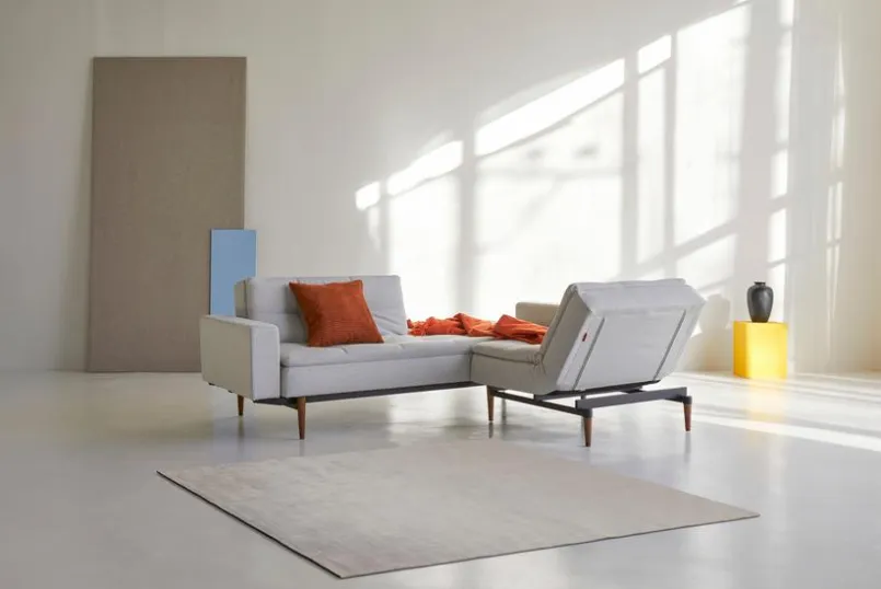 Schlafsofas|Schlafsofas|INNOVATION LIVING Schlafsofa mit Armlehnen Dublexo Styletto schwarz Natural
