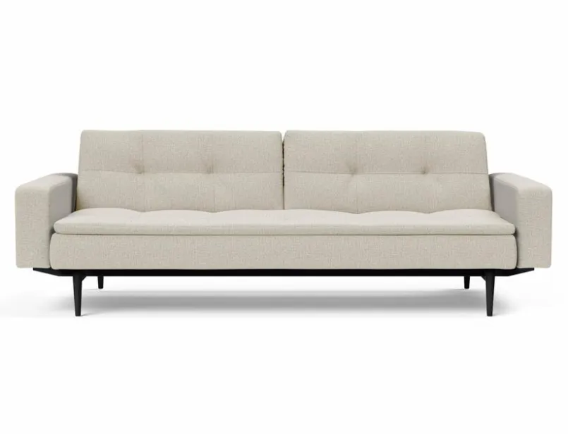Schlafsofas|Schlafsofas|INNOVATION LIVING Schlafsofa mit Armlehnen Dublexo Styletto schwarz Natural