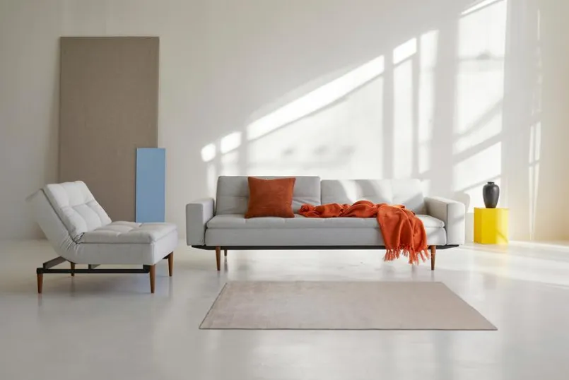 Schlafsofas|Schlafsofas|INNOVATION LIVING Schlafsofa mit Armlehnen Dublexo Styletto schwarz Natural