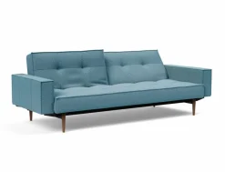 Schlafsofas|Schlafsofas|INNOVATION LIVING Schlafsofa mit Armlehnen Splitback Styletto dunkel Light Blue