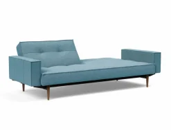 Schlafsofas|Schlafsofas|INNOVATION LIVING Schlafsofa mit Armlehnen Splitback Styletto dunkel Light Blue