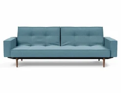 Schlafsofas|Schlafsofas|INNOVATION LIVING Schlafsofa mit Armlehnen Splitback Styletto dunkel Light Blue