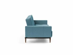 Schlafsofas|Schlafsofas|INNOVATION LIVING Schlafsofa mit Armlehnen Splitback Styletto dunkel Light Blue