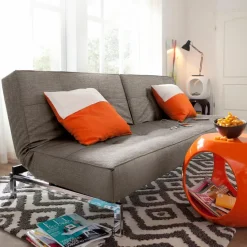 Schlafsofas|Schlafsofas|INNOVATION LIVING Schlafsofa Splitback Chrom Grey