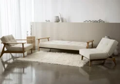 INNOVATION LIVING Schlafsofas|Schlafsofas-Schlafsofa Splitback Frej Eiche Off White