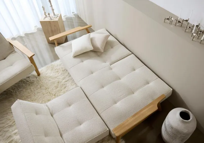 INNOVATION LIVING Schlafsofas|Schlafsofas-Schlafsofa Splitback Frej Eiche Off White