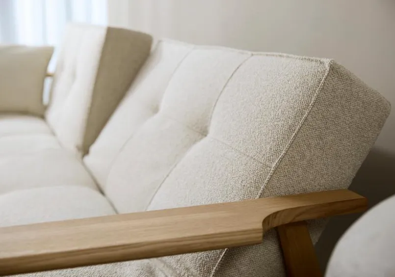 INNOVATION LIVING Schlafsofas|Schlafsofas-Schlafsofa Splitback Frej Eiche Off White