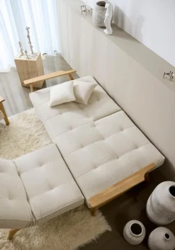 INNOVATION LIVING Schlafsofas|Schlafsofas-Schlafsofa Splitback Frej Eiche Off White