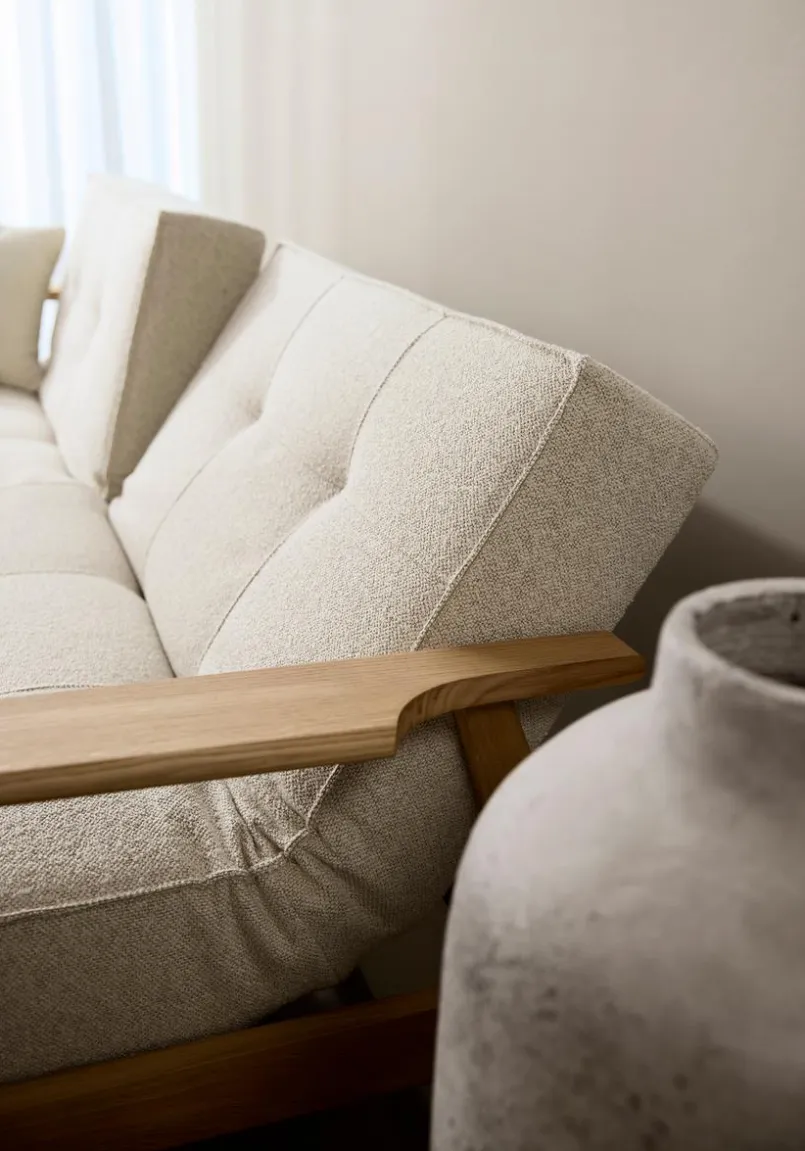 INNOVATION LIVING Schlafsofas|Schlafsofas-Schlafsofa Splitback Frej Eiche Off White
