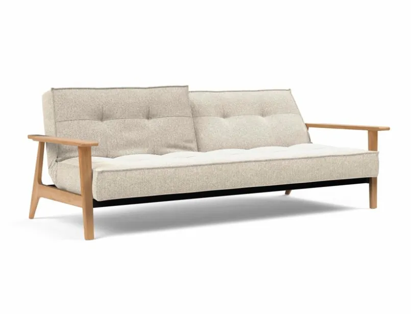 INNOVATION LIVING Schlafsofas|Schlafsofas-Schlafsofa Splitback Frej Eiche Off White