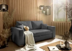 Schlafsofas|Schlafsofas-Schlafsofa Toni Cord Grau
