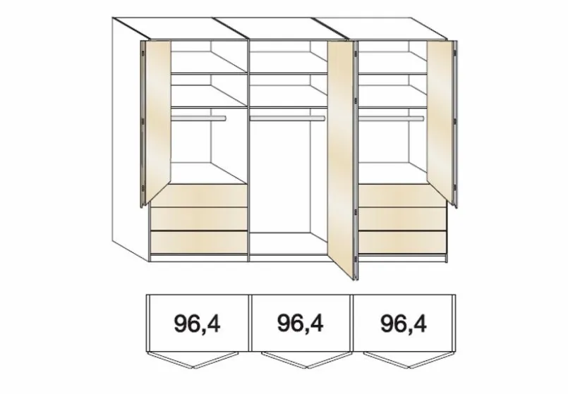Wiemann Schlafzimmer-Komplettsets-Schlafzimmer-Set Loft 4tlg. Weiß