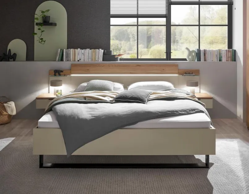 Schlafzimmer-Komplettsets-Schlafzimmer-Set Danao 4tlg. Eiche / Kaschmir