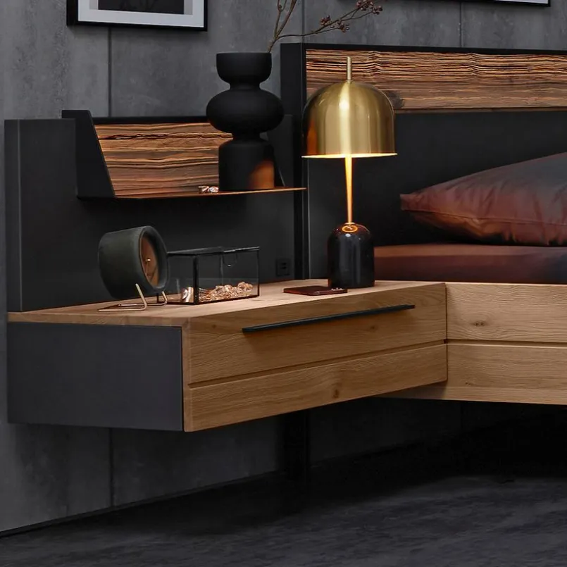 Musterring Schlafzimmer-Komplettsets-Schlafzimmer-Set Joline 4tlg. Graphit