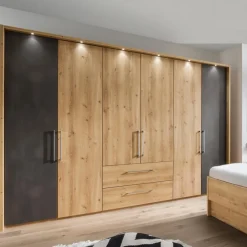 Schlafzimmer-Komplettsets|Wiemann Schlafzimmer-Set Madrid 4tlg. Eiche