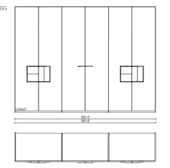 Voglauer Schlafzimmer-Komplettsets-Schlafzimmer-Set VLacera 4tlg. Taupe