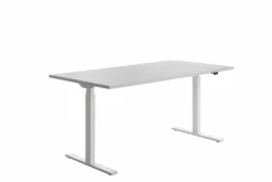 Ergotec Schreibtische-Schreibtisch elektrisch 160 x 80 cm Weiß