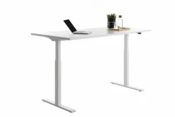 Ergotec Schreibtische-Schreibtisch elektrisch 160 x 80 cm Weiß