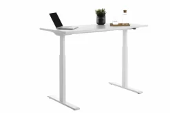 Schreibtische|Ergotec Schreibtisch elektrisch 140 x 60 cm Weiß
