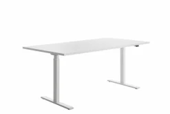 Ergotec Schreibtische-Schreibtisch elektrisch 180 x 80 cm Weiß