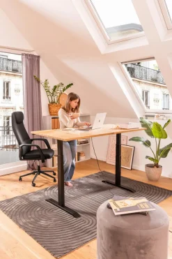 Gradel Schreibtische-Schreibtisch elektrisch Durable Office 160 x 80 cm Braun