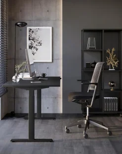 Schreibtische|NowyStyl Schreibtisch elektrisch eComo 140 x 70 cm Black
