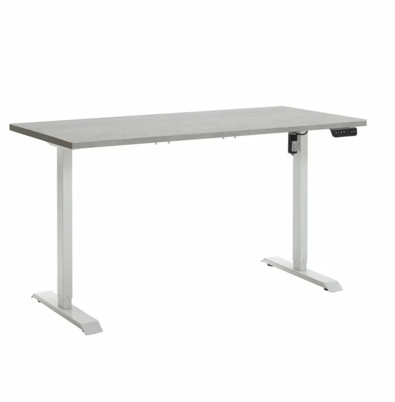 Composad Schreibtische-Schreibtisch Elektrisch Energia Betonoptik / Weiß
