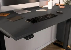 Schreibtische|Germania Schreibtisch elektrisch Mailand 140 x 80 cm Graphit