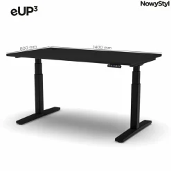 Schreibtische|NowyStyl Schreibtisch eUP3 Schwarz