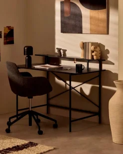 Schreibtische|Kave Home Schreibtisch Galatia Schwarz