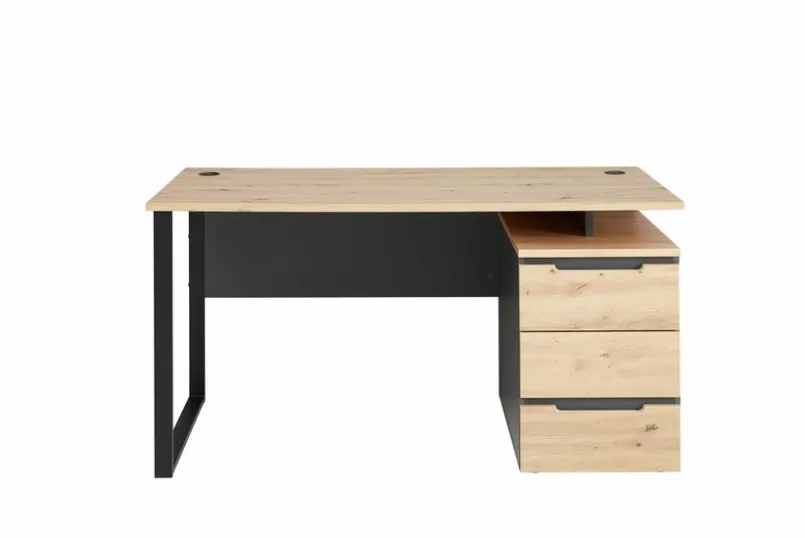 Innostyle Schreibtische-Schreibtisch Memphis Eiche Artisan