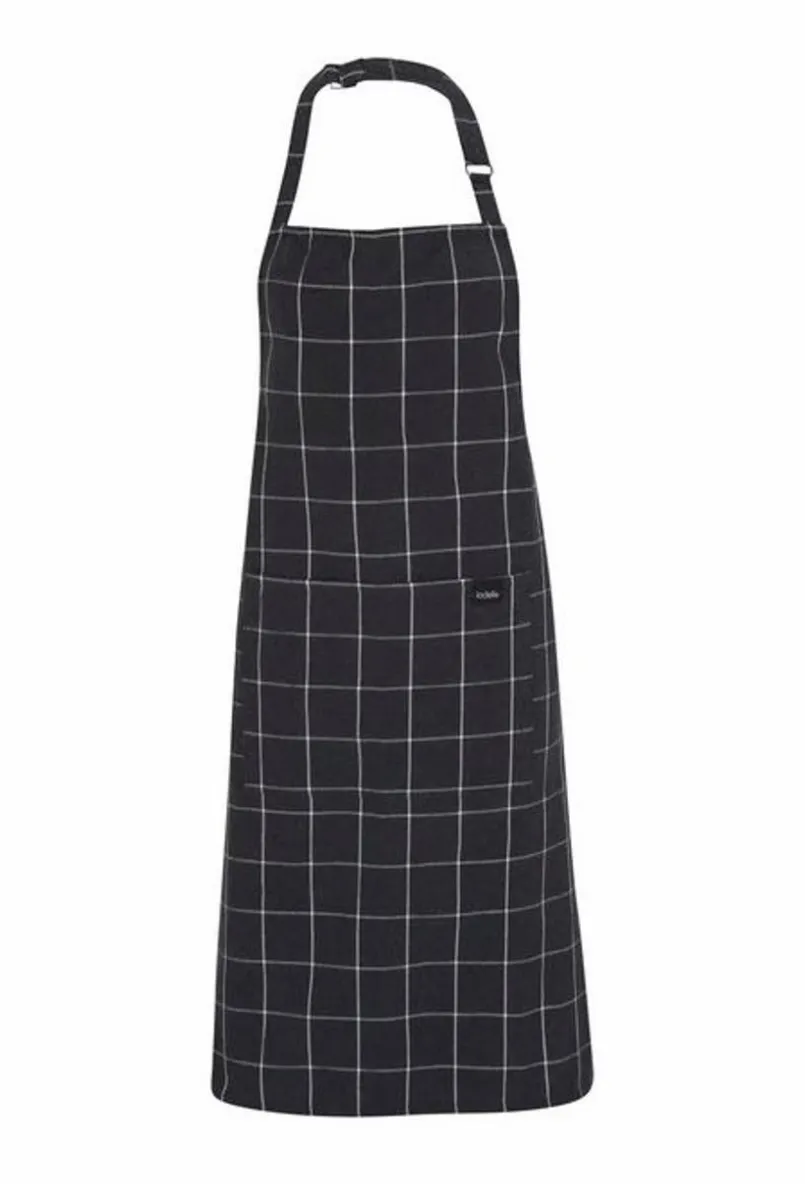Schürzen| Schürze Eco Check Schwarz
