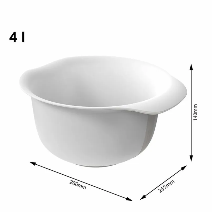 Backzubehör|Rotho Schüssel Fresh 4000 ml Grau