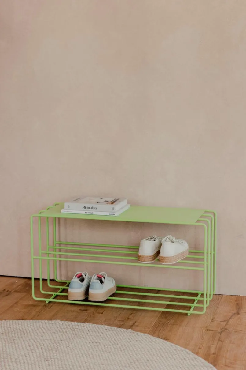 Schuhschränke|Praktisch Im Schlafzimmer|Metallbude Schuhregal Neva Grün