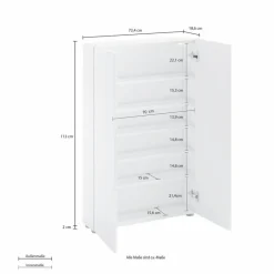 Schuhschränke-Schuhschrank Spazio Weiß