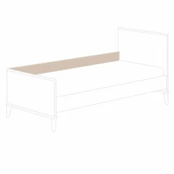 Paidi Jugendbetten|Jugendbetten-Schutzseite Mila & Ben Cashmere-Beige