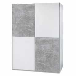 Pol Power Kinderzimmer Schränke|Kinderzimmer Schränke-Schwebetürenschrank Puls 170 x 195 cm Weiß / Grau
