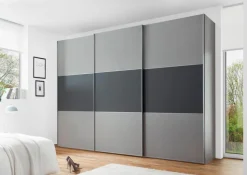Kleiderschränke|Staud Schwebetürenschrank Includo 249 x 222 cm Saphir / Vulkan