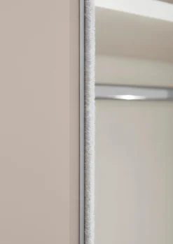 Kleiderschränke|Staud Schwebetürenschrank Includo-Glas 298 x 222 cm Hellgrau
