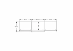 Kleiderschränke|Staud Schwebetürenschrank Includo-Glas 249 x 222 cm Weiß