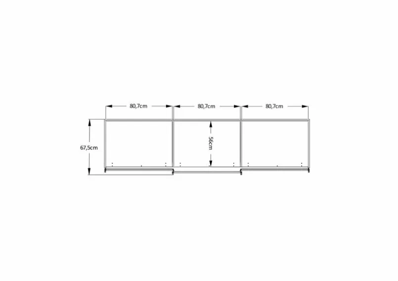 Kleiderschränke|Staud Schwebetürenschrank Includo-Glas 249 x 222 cm Weiß