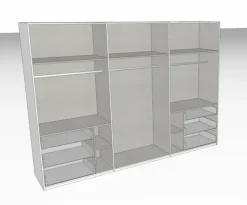 WIMEX Kleiderschränke-Schwebetürenschrank Level 36 300 x 216 cm Weiß