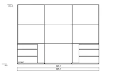 WIMEX Kleiderschränke-Schwebetürenschrank Level 36 300 x 216 cm Weiß